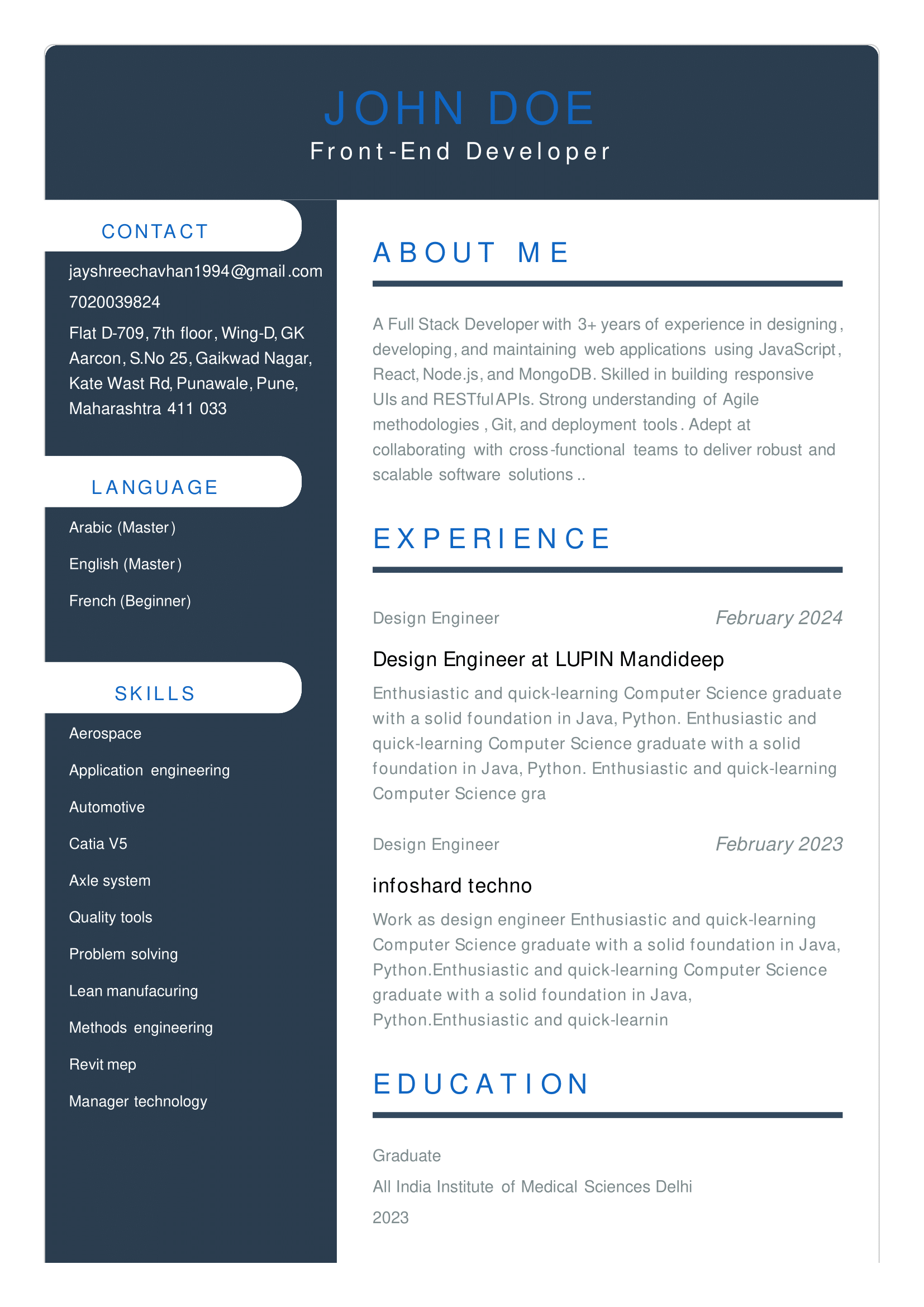 Resume Preview 4